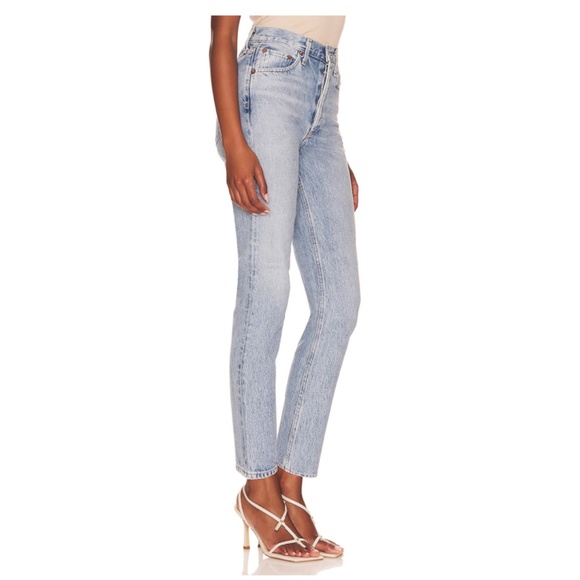 Agolde Riley High Rise Crop Jean - 26 - Picture 2 of 9